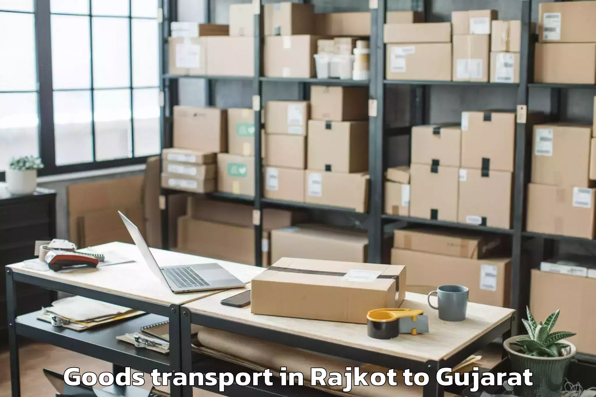 Book Rajkot to Ahmedabad Airport Amd Goods Transport Online